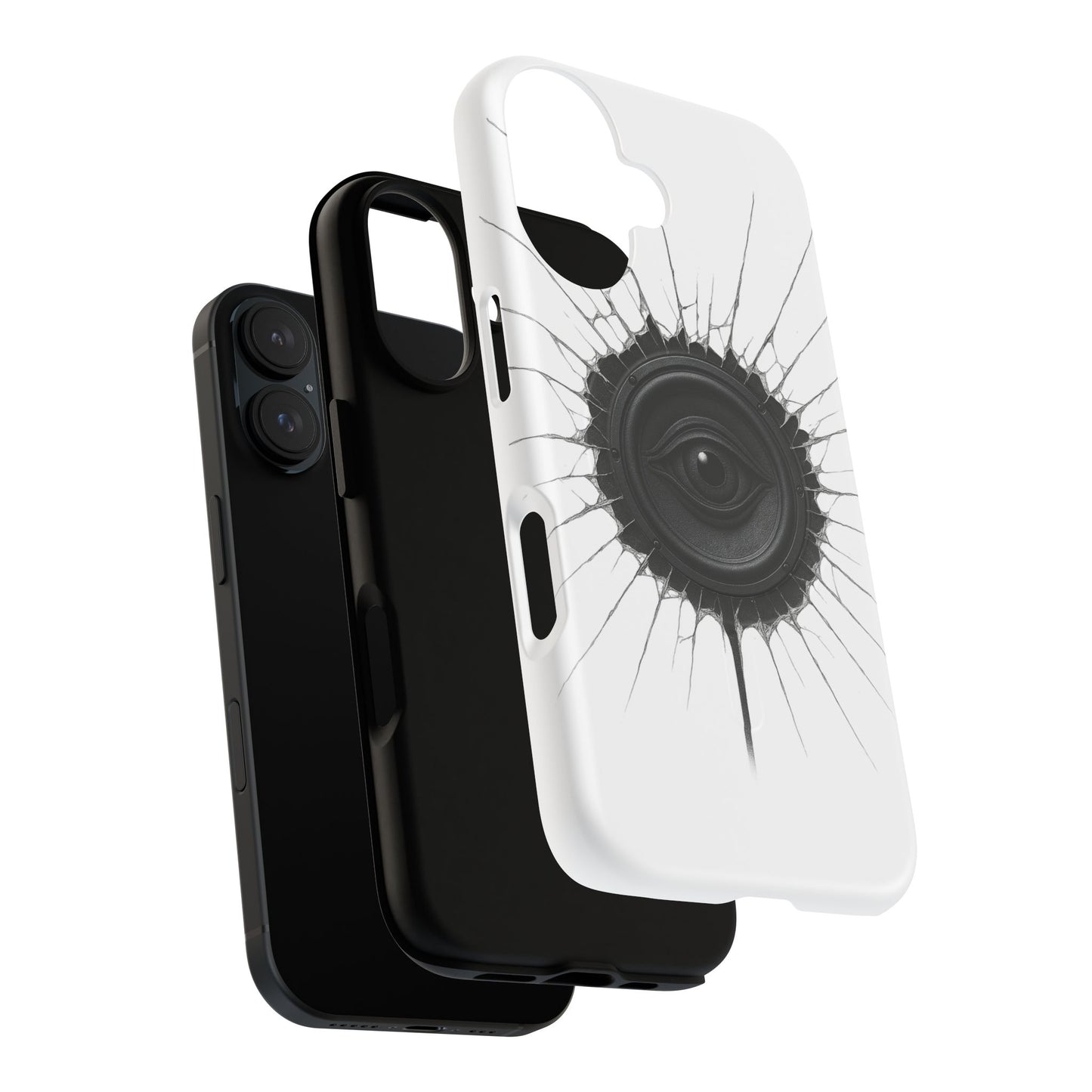 Surreal Eye Speaker Handyhülle – Kreatives Lautsprecher-Augen Design für Musik- & Kunstfans – Schutzhülle für iPhone & Android"