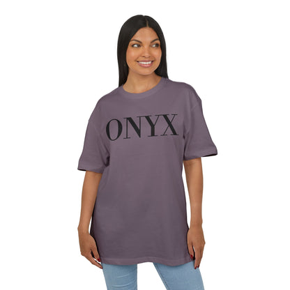ONYX T-Shirt (Brustprint) – Minimalistisches Oversize Streetwear Design für Damen & Herren