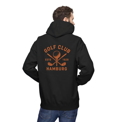 Vintage Golf Club Hamburg Hoodie (Rückenprint) – Retro Kapuzenpullover Estd. 1928 für Herren & Damen