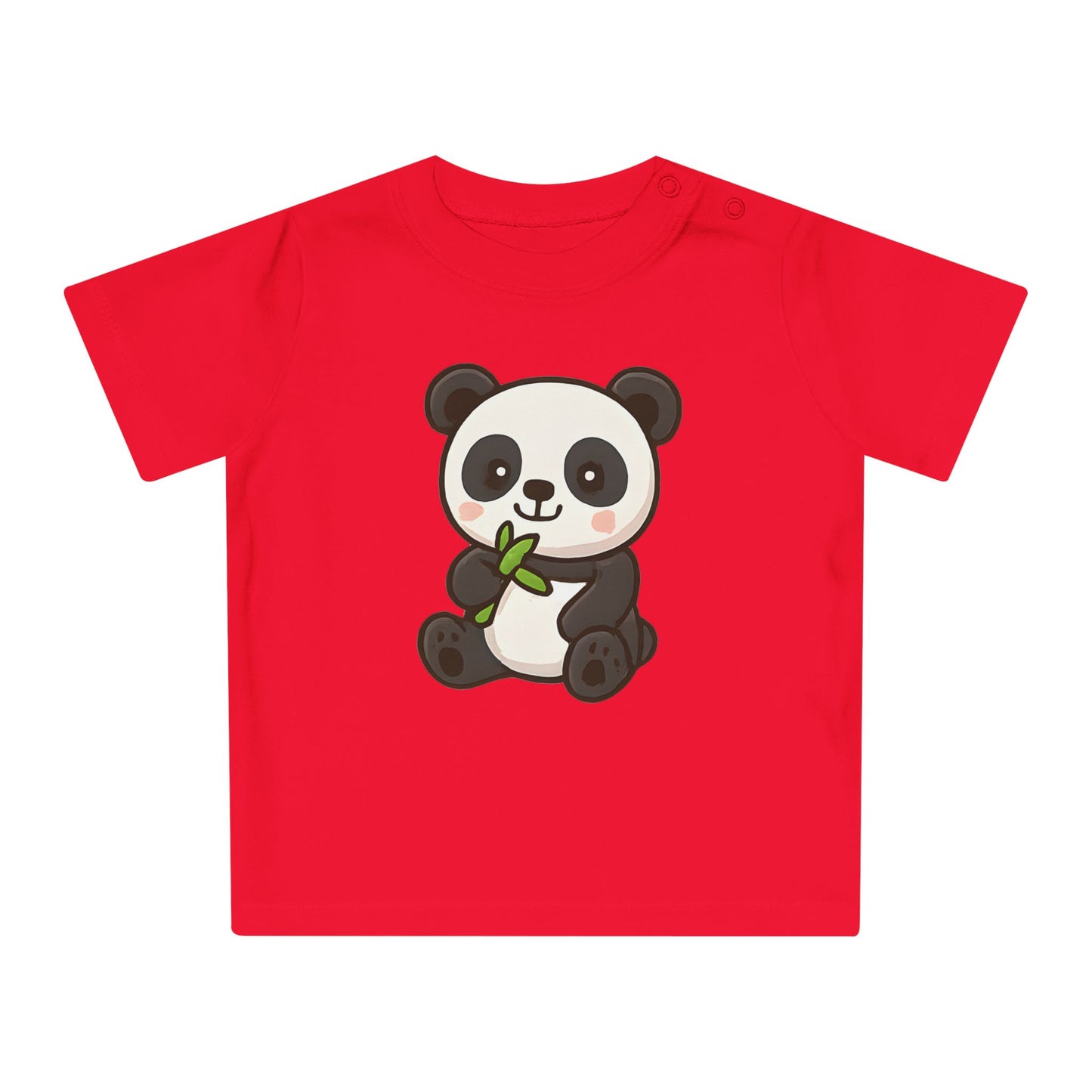 Baby T-Shirt „Cuddly Panda“ – Niedliches Panda-Motiv, Bio-Baumwolle, nachhaltige Babybekleidung für kleine Tierfreunde