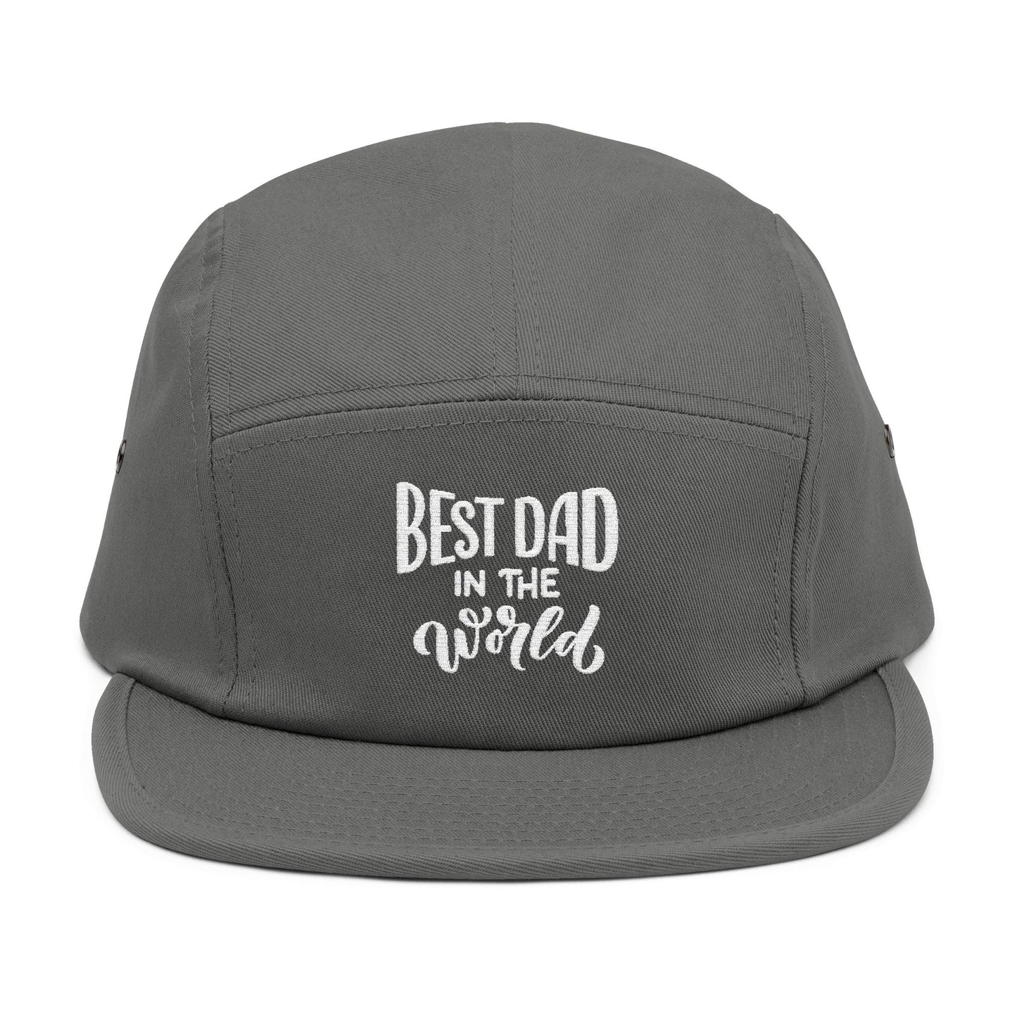 Best Dad in the World – 5-Panel Cap mit Stickerei
