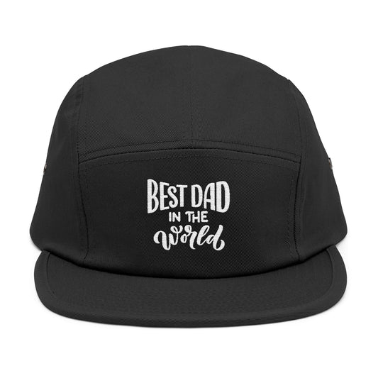 Best Dad in the World – 5-Panel Cap mit Stickerei