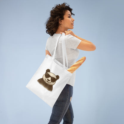 Panda Jutebeutel mit Sonnenbrille – Lustige Unisex Baumwolltasche für Alltag, Shopping & Pride
