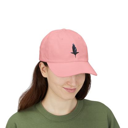 Minimalistische Techwear Cap – Unisex Basecap mit modernem geometrischem Logo im Urban Streetstyle