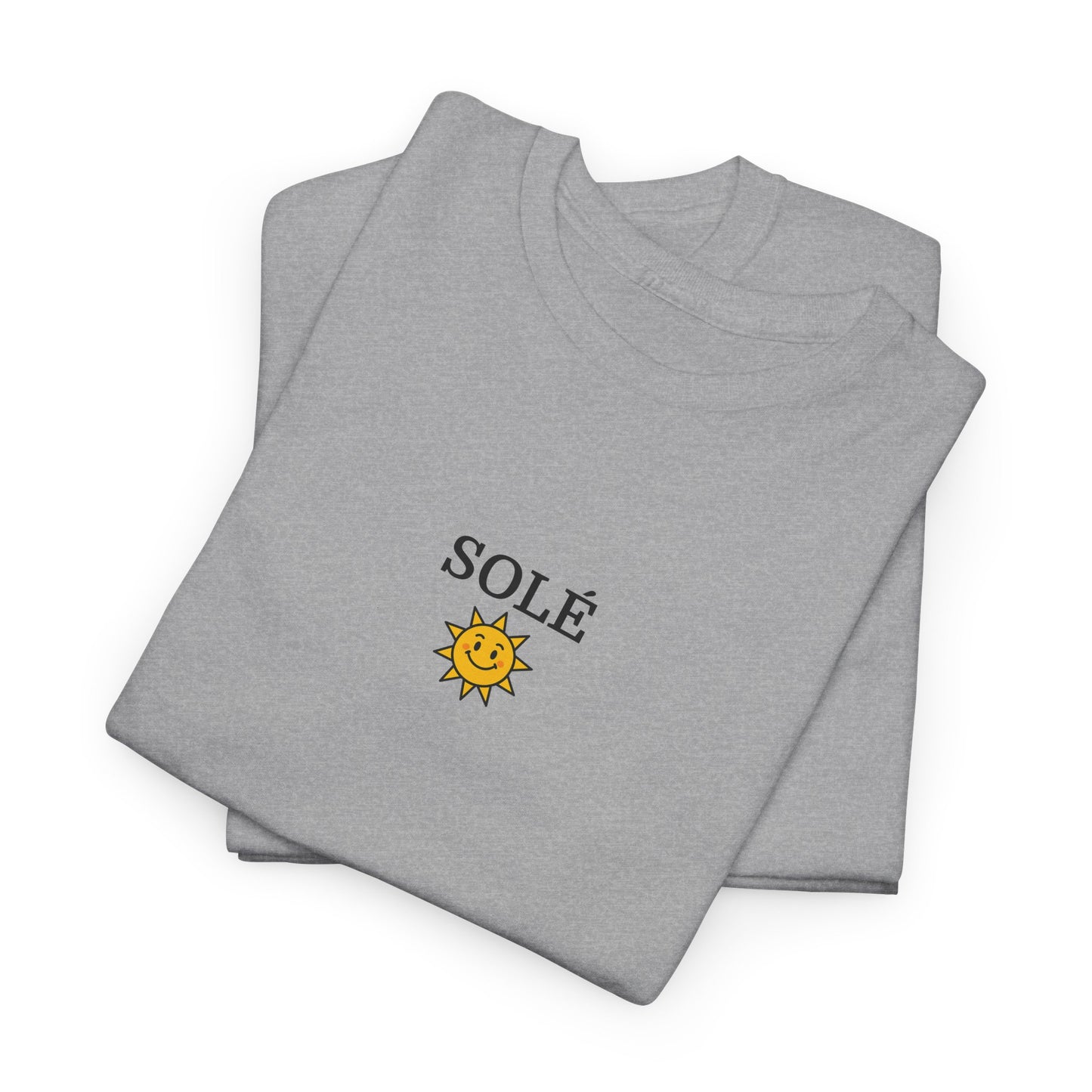 SOLÉ T-Shirt (Brustprint) – Unisex Heavy Cotton Tee | Nachhaltige Streetwear aus 100% Baumwolle