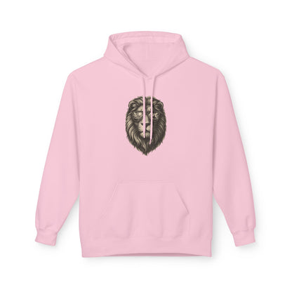 Löwe mit Sonnenbrille Hoodie (Brustprint) – Stylischer Unisex Kapuzenpullover mit Löwenmotiv für Tierfreunde & Streetwear-Fans