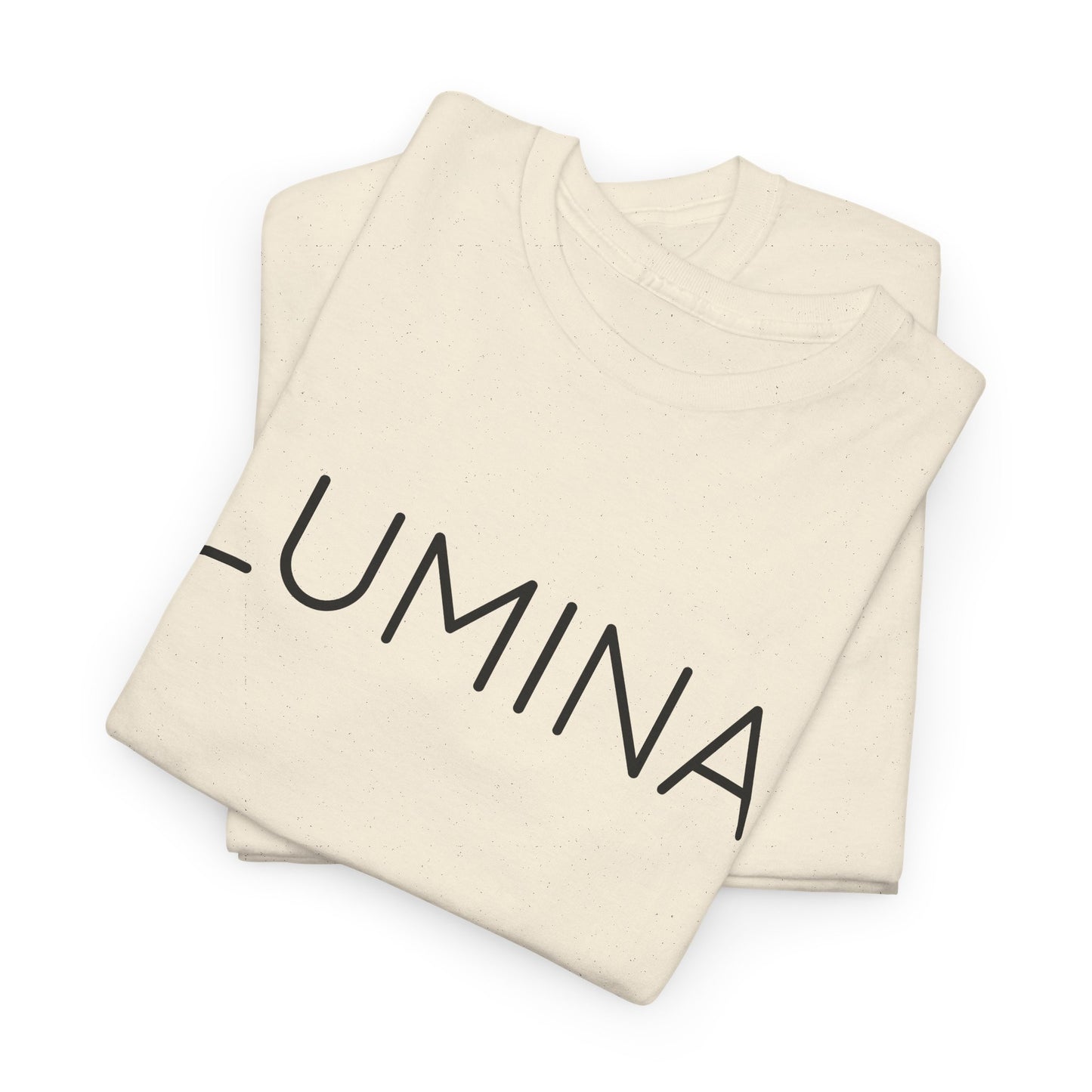 LUMINA T-Shirt Unisex (Brustprint) – Nachhaltiges Heavy Cotton Tee aus 100% Baumwolle, Streetwear Basic & Geschenkidee