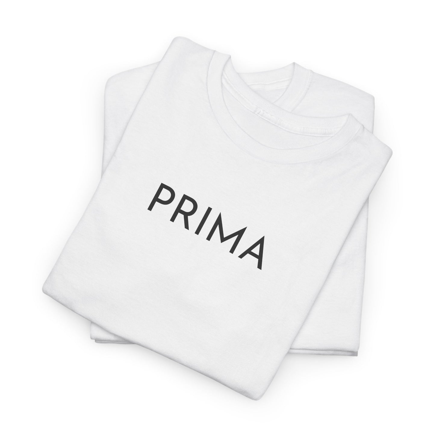 PRIMA T-Shirt (Brustprint) – Unisex Heavy Cotton Tee | Nachhaltige Streetwear aus 100% Baumwolle