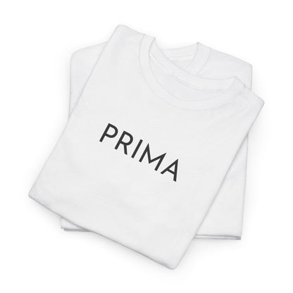 PRIMA T-Shirt (Brustprint) – Unisex Heavy Cotton Tee | Nachhaltige Streetwear aus 100% Baumwolle