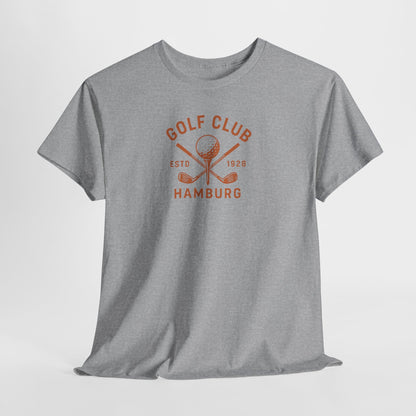 Vintage Golf Club Hamburg T-Shirt (Brustprint) – Estd. 1928 Retro Golfshirt für Herren & Damen