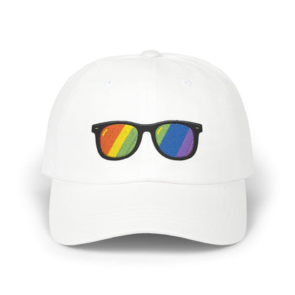 Regenbogen Sonnenbrille Cap – Stylische Unisex Snapback für Pride, Festivals & Streetwear
