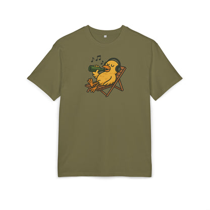 Chillente T-Shirt (Brustprint) – Lustiges Bier & Musik Motiv im Sommer-Look | Unisex Funshirt für Festival, Strand & Feierlaune