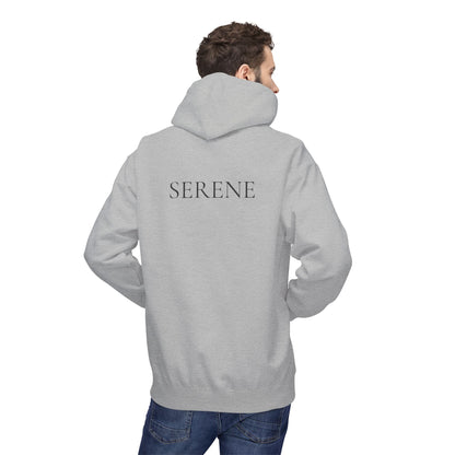 SERENE Hoodie (Rückenprint) – Unisex Midweight Fleece | Nachhaltige Streetwear mit Komfort & Stil