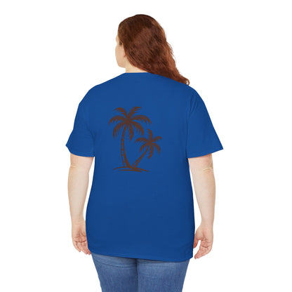 Palmen T-Shirt Unisex – Sommerliches Strandmotiv im Boho Look | Tropisches Design aus 100 % Baumwolle