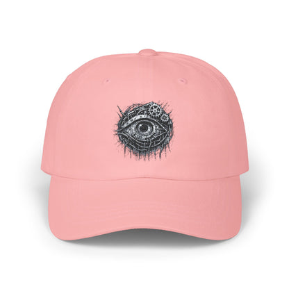 Biomechanisches Auge Cap – Cyberpunk Kappe mit Zahnrädern & Kabeln | Verstellbare Unisex Techwear Basecap