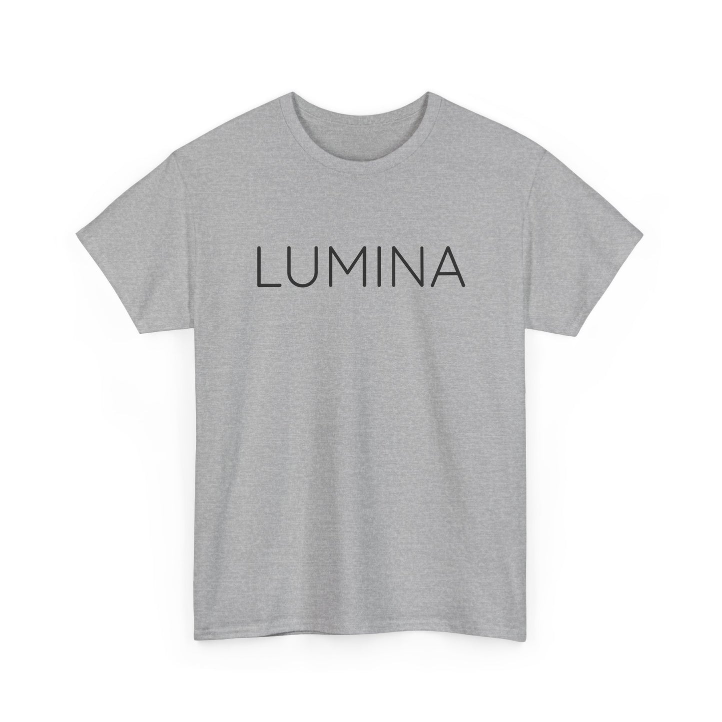 LUMINA T-Shirt Unisex (Brustprint) – Nachhaltiges Heavy Cotton Tee aus 100% Baumwolle, Streetwear Basic & Geschenkidee