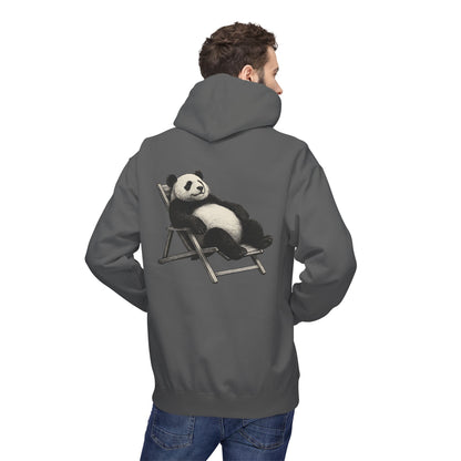 Chillender Panda (Rückenprint) - Unisex Midweight Fleece | Nachhaltige Streetwear mit Komfort & Stil