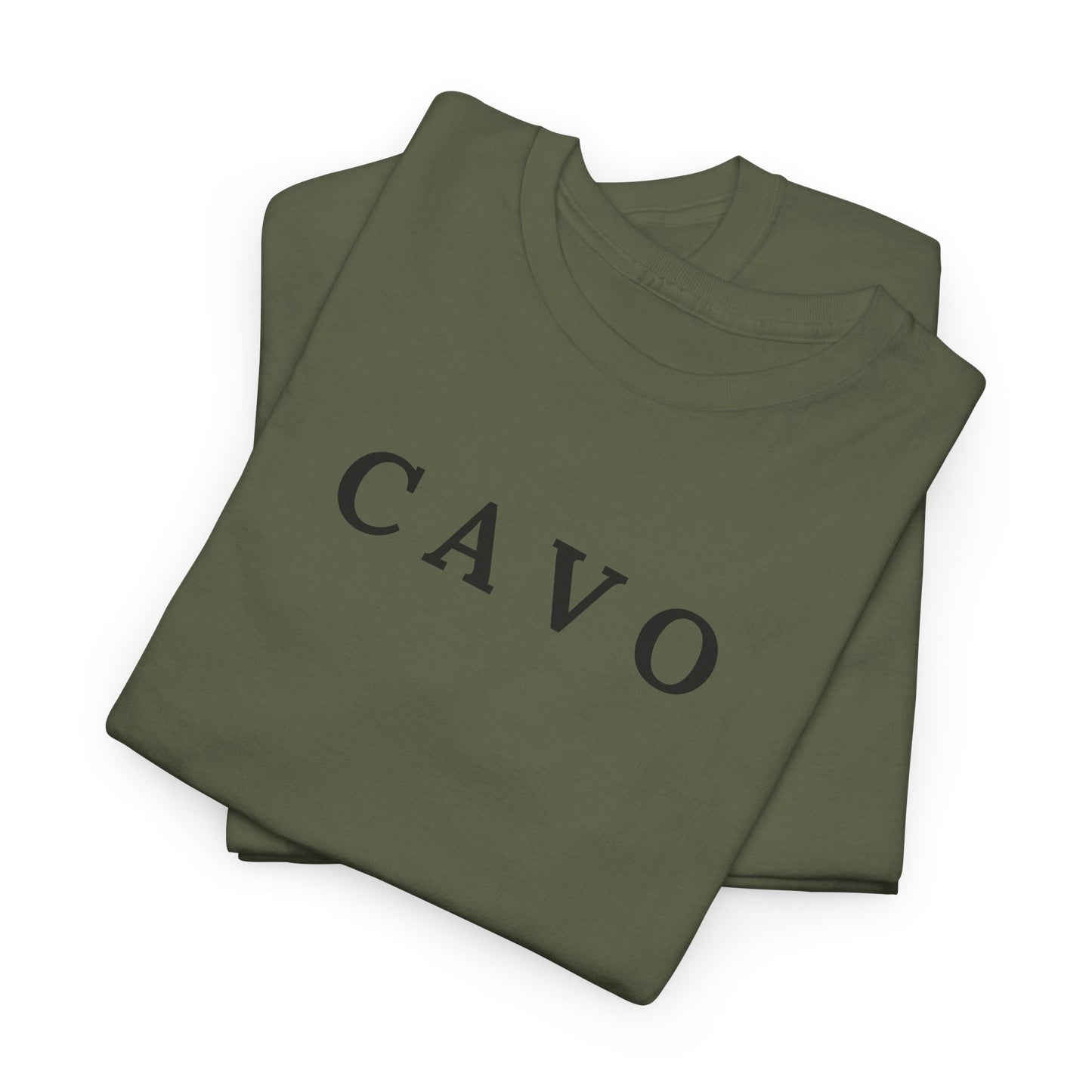 CAVO T-Shirt (Brustprint) – Unisex Heavy Cotton Tee | Nachhaltige Streetwear aus 100% Baumwolle
