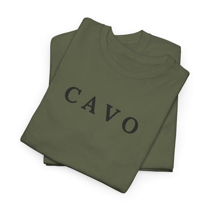 CAVO T-Shirt (Brustprint) – Unisex Heavy Cotton Tee | Nachhaltige Streetwear aus 100% Baumwolle