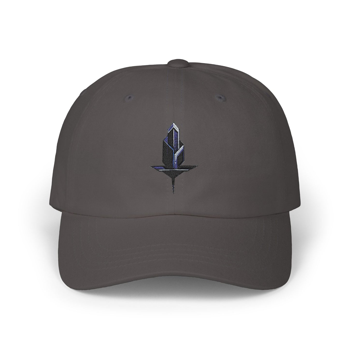 Minimalistische Techwear Cap – Unisex Basecap mit modernem geometrischem Logo im Urban Streetstyle