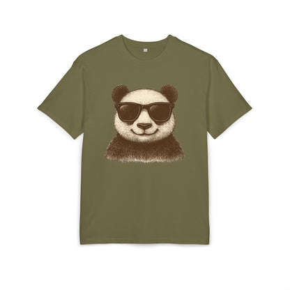 Cooler Panda T-Shirt (Brustprint) – Stylisches Unisex Shirt mit Sonnenbrillen-Motiv im Retro Look