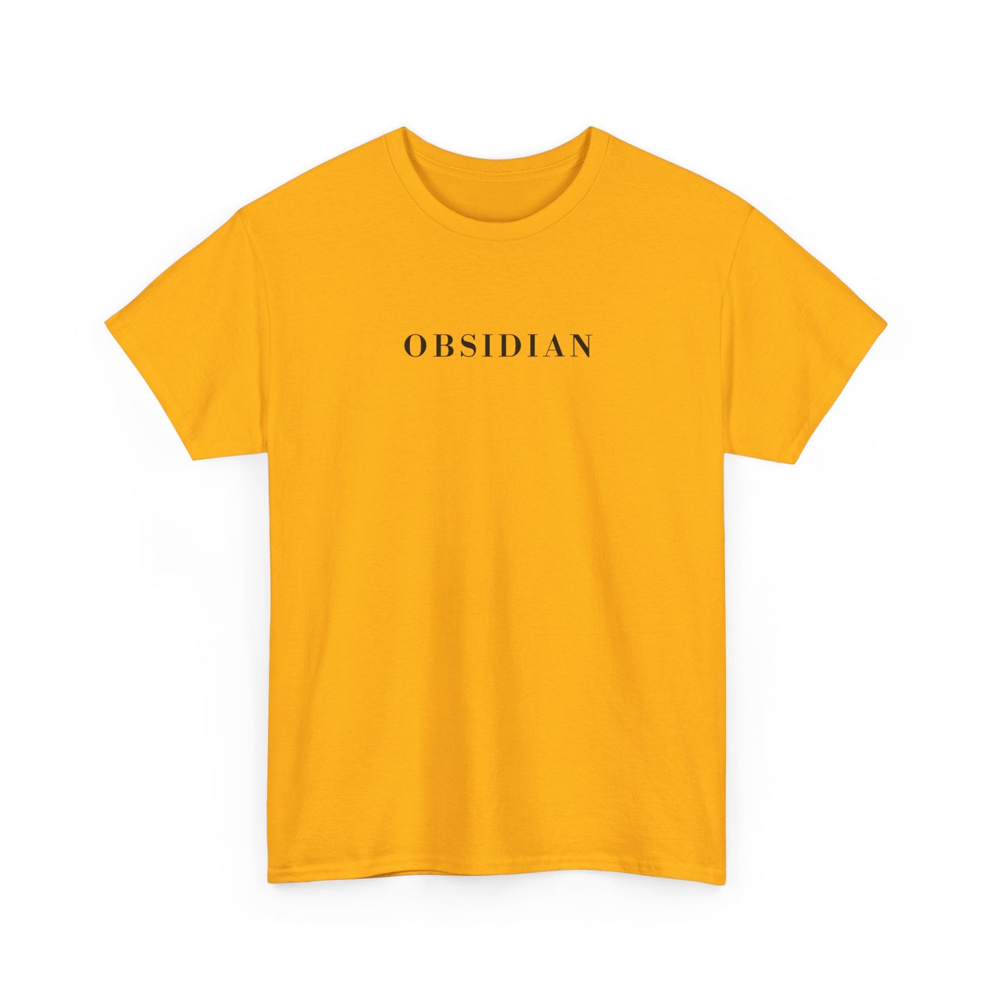 OBSIDIAN T-Shirt (Brustprint) – Unisex Heavy Cotton Tee | Nachhaltige Streetwear aus 100% Baumwolle