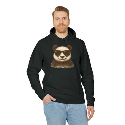 Panda Hoodie mit Sonnenbrille (Brustprint) – Cooler Unisex Kapuzenpullover im Oversize Streetwear Look