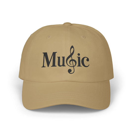 Music Cap – Stylische Basecap mit Notenschlüssel Logo für Musikliebhaber & Musiker – Unisex Streetwear Accessoire