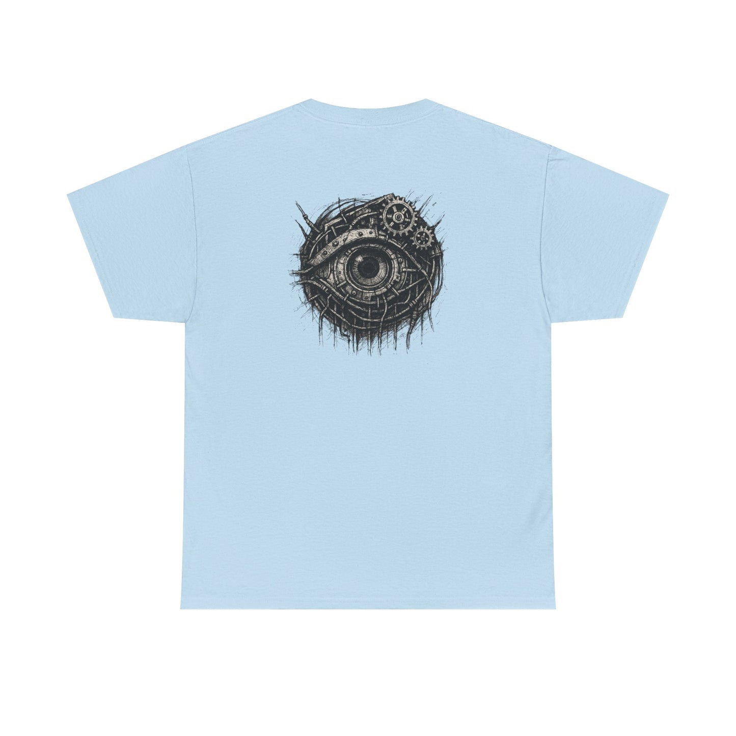 Biomechanisches Auge T-Shirt Unisex – Cyberpunk Zahnräder & Drähte Design | Futuristisches Cyborg Shirt für Sci-Fi & Gothic Fans