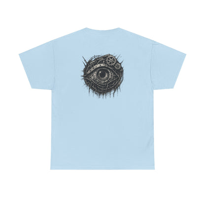 Biomechanisches Auge T-Shirt Unisex – Cyberpunk Zahnräder & Drähte Design | Futuristisches Cyborg Shirt für Sci-Fi & Gothic Fans