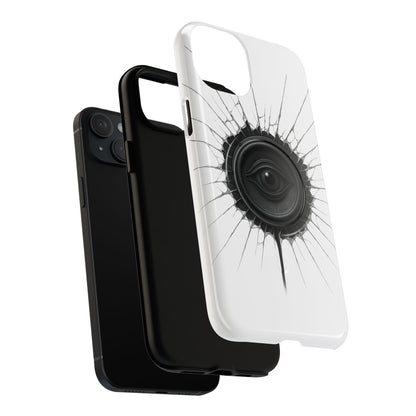 Surreal Eye Speaker Handyhülle – Kreatives Lautsprecher-Augen Design für Musik- & Kunstfans – Schutzhülle für iPhone & Android"
