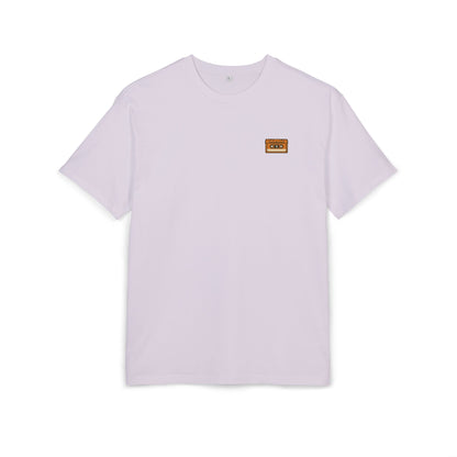 Retro Kassette T-Shirt (Brustprint) – Unisex Shirt mit Tape-Logo vorn & Bandsalat + TV Print hinten | Vintage Musik Design für Nostalgie-Fans