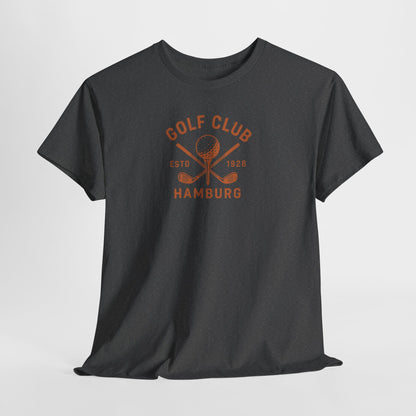 Vintage Golf Club Hamburg T-Shirt (Brustprint) – Estd. 1928 Retro Golfshirt für Herren & Damen