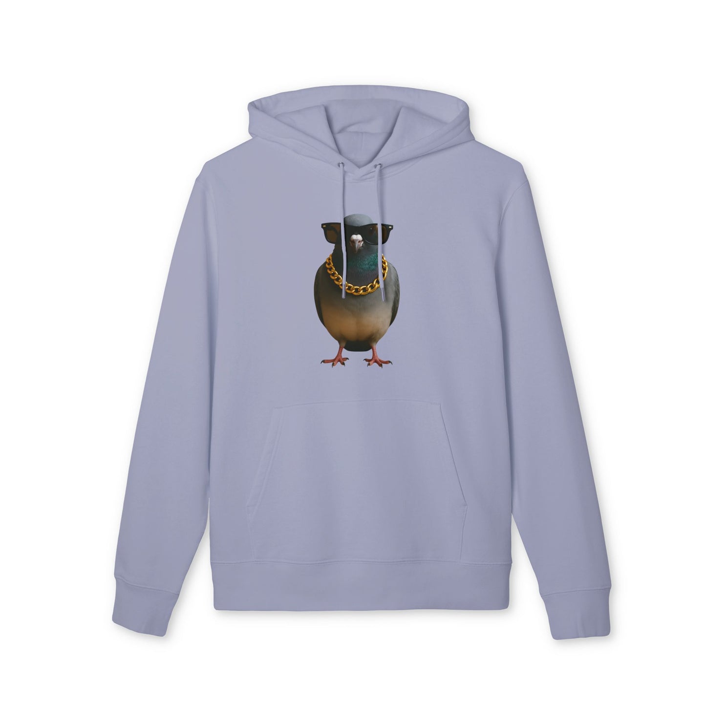 Gangster Taube Hoodie (Brustprint) – Lustiger Streetstyle Kapuzenpullover mit Vogel Motiv – Oversize Unisex Hoodie für Herren & Damen