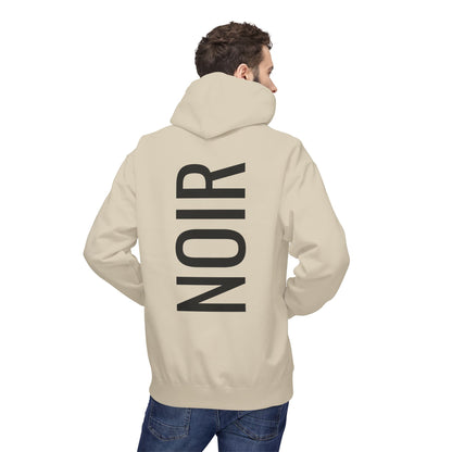 NOIR Hoodie Unisex (Rückenprint) – Nachhaltiger Midweight Fleece Kapuzenpullover mit Kängurutasche, Fair & OEKO-TEX zertifiziert