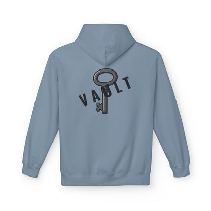 VAULT Hoodie mit Schlüssel-Design (Rückenprint) – Unisex Midweight Fleece | Nachhaltige Streetwear mit Komfort & Stil
