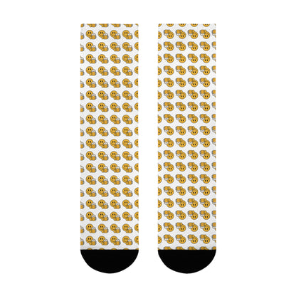 Bier Smiley Socken – Lustige Crew Socks für Männer & Frauen | Festival & Geschenkidee