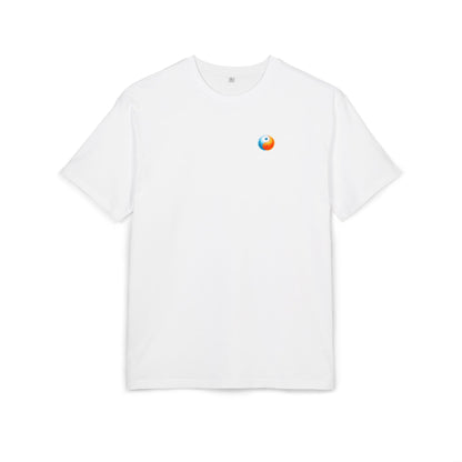 Yin Yang T-Shirt (Brustprint) – Element Wasser & Feuer Symbol im Energie-Design – Unisex Spiritual Streetwear Shirt