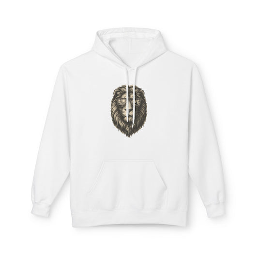 Löwe mit Sonnenbrille Hoodie (Brustprint) – Stylischer Unisex Kapuzenpullover mit Löwenmotiv für Tierfreunde & Streetwear-Fans