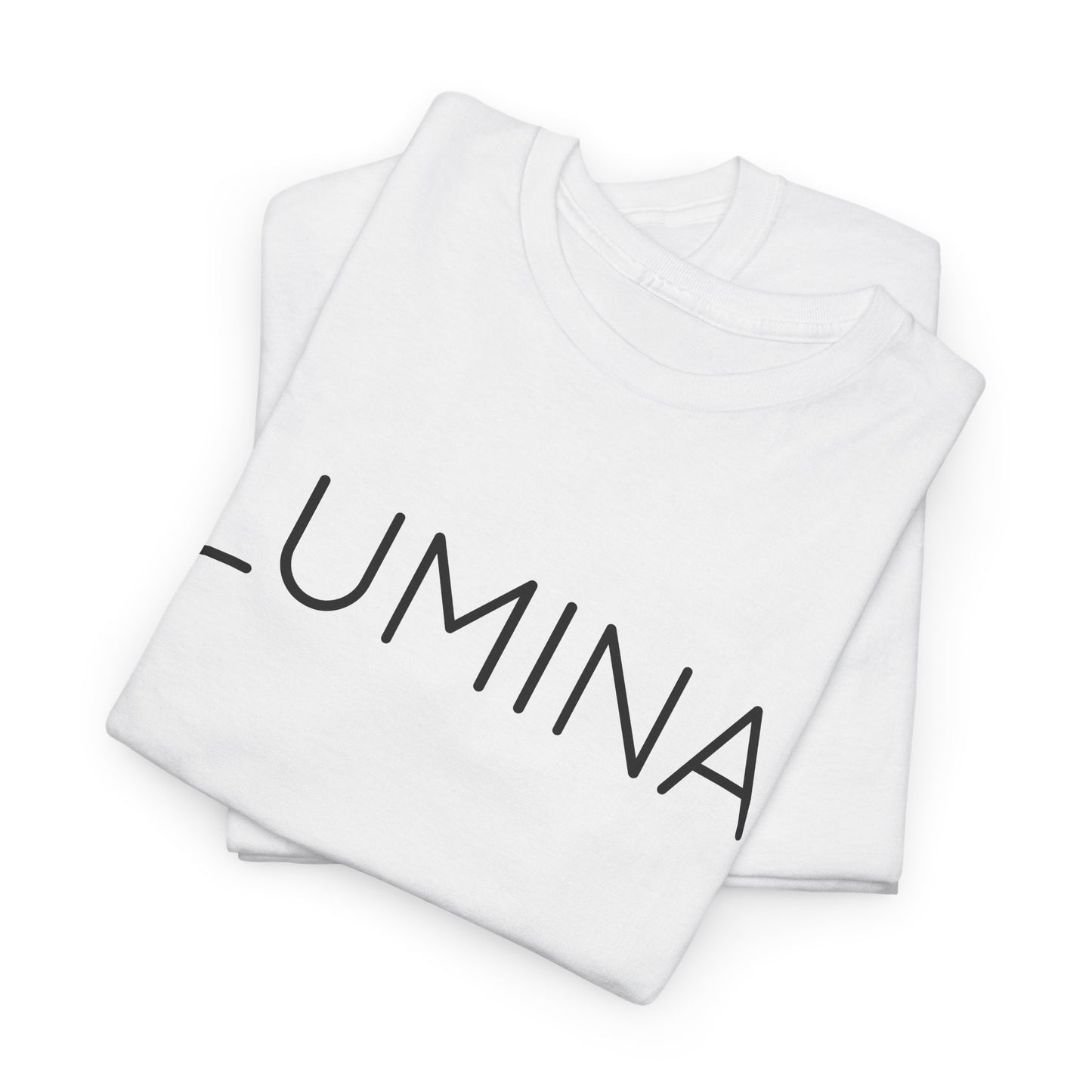 LUMINA T-Shirt Unisex (Brustprint) – Nachhaltiges Heavy Cotton Tee aus 100% Baumwolle, Streetwear Basic & Geschenkidee