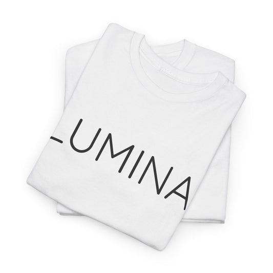 LUMINA T-Shirt Unisex (Brustprint) – Nachhaltiges Heavy Cotton Tee aus 100% Baumwolle, Streetwear Basic & Geschenkidee