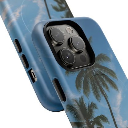 Tropische Sonnenuntergang Handyhülle mit Palmen – Sommer Vibes Case für iPhone & Android | Tropisches Strandmotiv