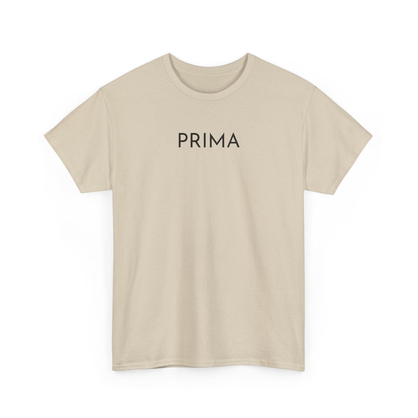 PRIMA T-Shirt (Brustprint) – Unisex Heavy Cotton Tee | Nachhaltige Streetwear aus 100% Baumwolle