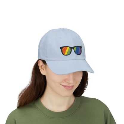 Regenbogen Sonnenbrille Cap – Stylische Unisex Snapback für Pride, Festivals & Streetwear