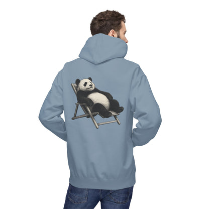 Chillender Panda (Rückenprint) - Unisex Midweight Fleece | Nachhaltige Streetwear mit Komfort & Stil