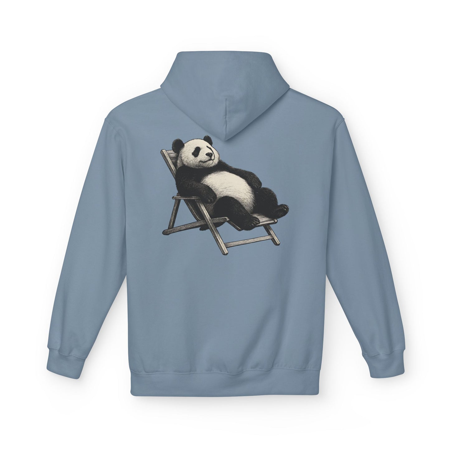 Chillender Panda (Rückenprint) - Unisex Midweight Fleece | Nachhaltige Streetwear mit Komfort & Stil