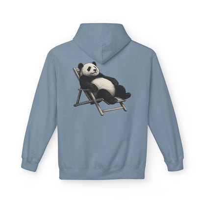 Chillender Panda (Rückenprint) - Unisex Midweight Fleece | Nachhaltige Streetwear mit Komfort & Stil