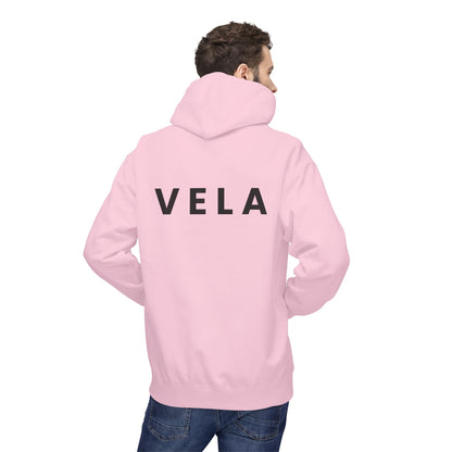VELA Hoodie (Rückenprint) – Unisex Midweight Softstyle Fleece | Nachhaltige Streetwear mit Komfort & Stil