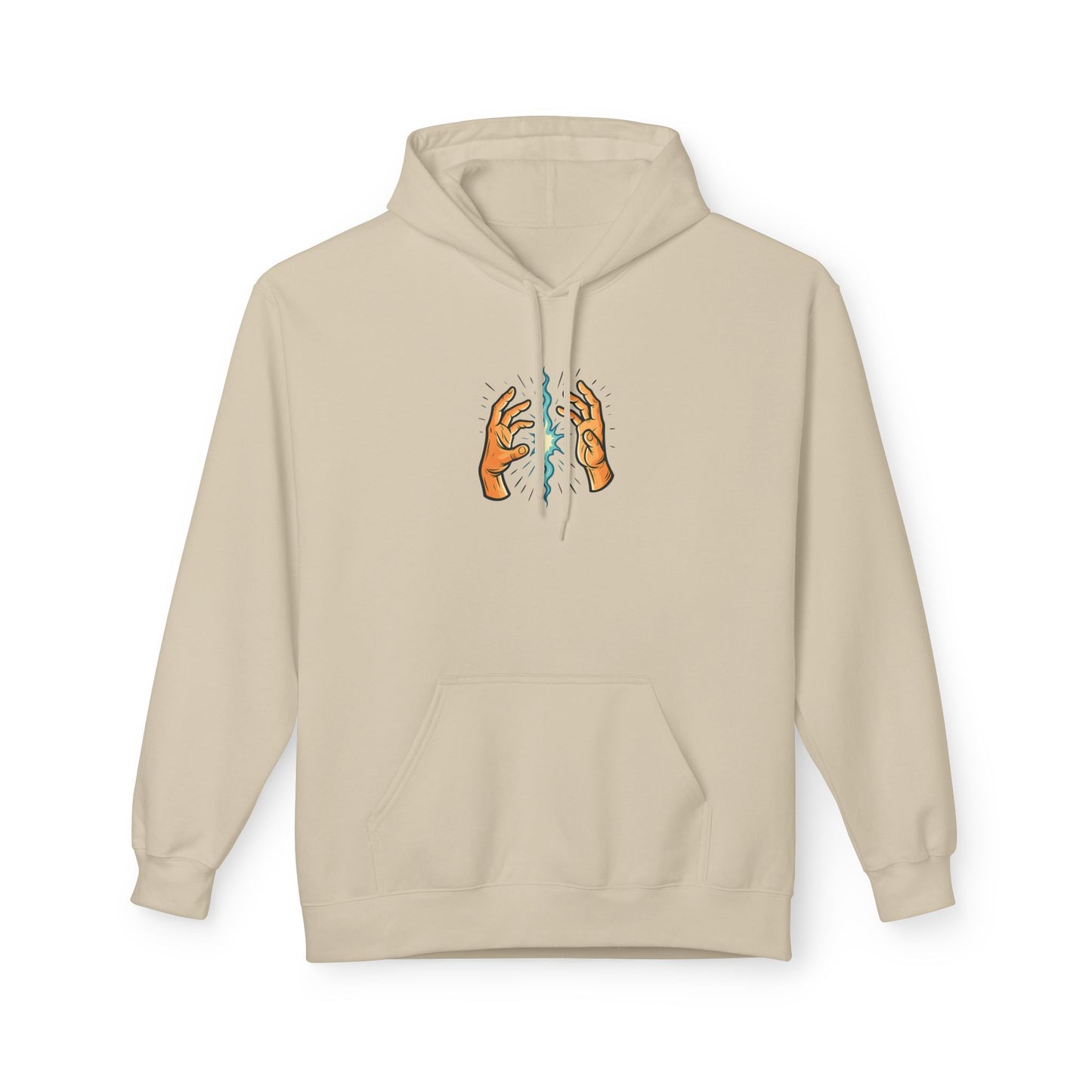 EXHALE Hoodie – Unisex Fleece Kapuzenpullover | Nachhaltige Streetwear mit Achtsamkeits-Statement