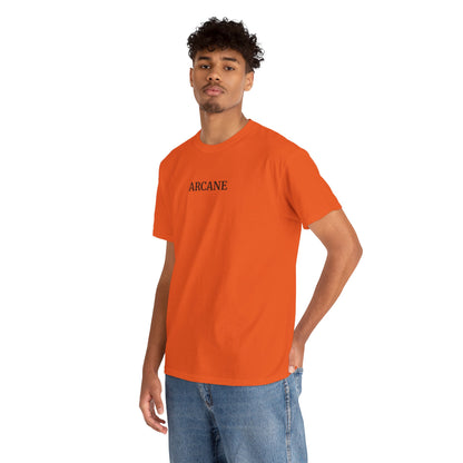 ARCANE T-Shirt (Brustprint) – Unisex Heavy Cotton Tee | Nachhaltige Streetwear aus 100% Baumwolle